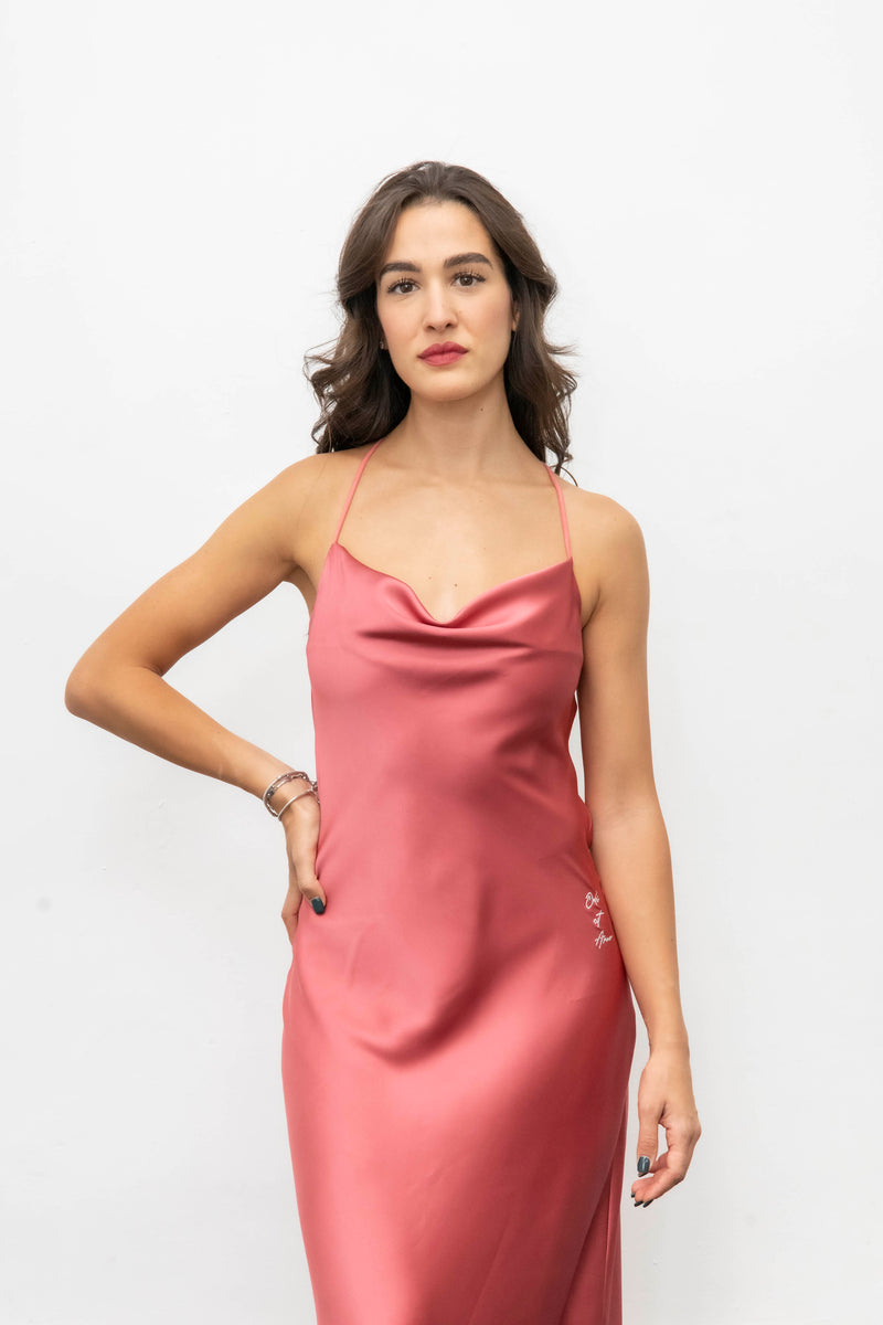 SILK MIDI DRESS