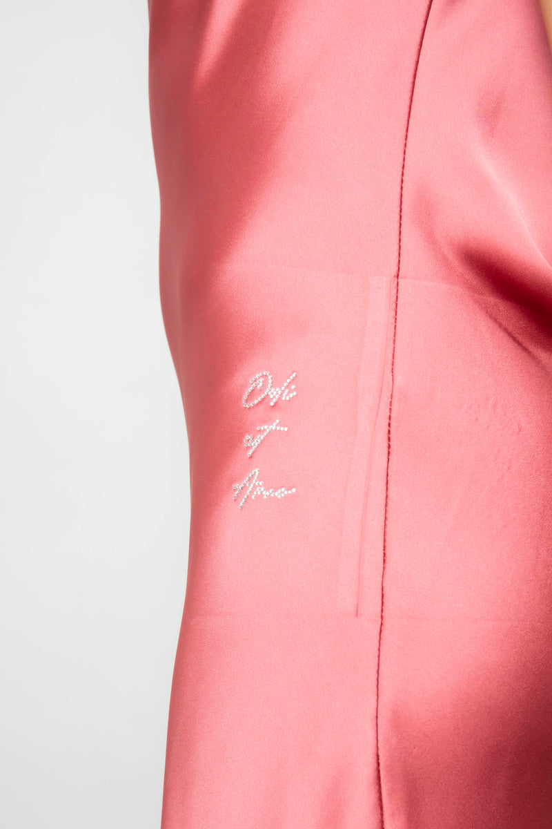 SILK MIDI DRESS